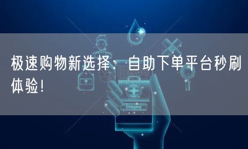 极速购物新选择：自助下单平台秒刷体验！