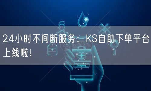 24小时不间断服务：KS自助下单平台上线啦！