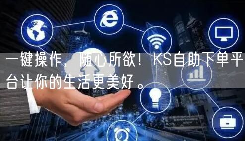 一键操作，随心所欲！KS自助下单平台让你的生活更美好。